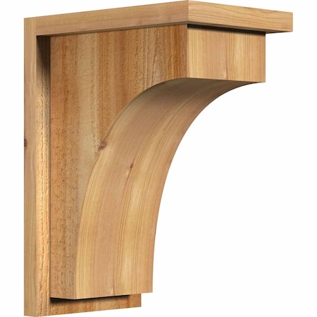 Ekena Millwork Huntington Rough Sawn Corbel w/Backplate, Western Red Cedar, 8"W x 12"D x 16"H COR08X12X16HUN01RWR